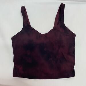 Lululemon Align Tank Diamond Dye Cassis/Black 4 EUC